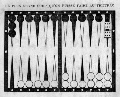 le plus grand coup qu'on puisse faire au trictrac